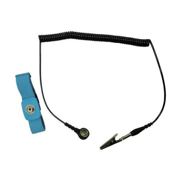 【メーカー】●（株）カスタム【仕様】●コード有効長(m)：3.0●抵抗値(MΩ)：1●抵抗内蔵型●アース線長さ(mm)：1500●バンドサイズ(cm)：2×25●グランドコード：3000mm【材質・仕上げ】●ポリエステル、ステンレス【セット...