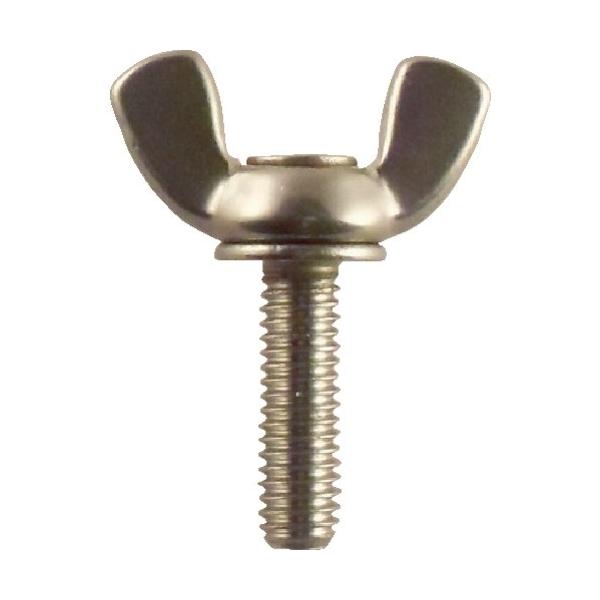 他サイト： TRUSCO 圧造蝶ボルト 2種 ステンレス M6×45 4個入 B35-0645の商品画像