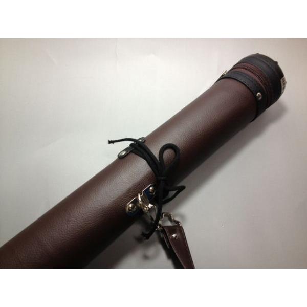 レザー矢筒 焦げ茶 紐付き サイズ小 105cm 】 弓道 和弓 矢