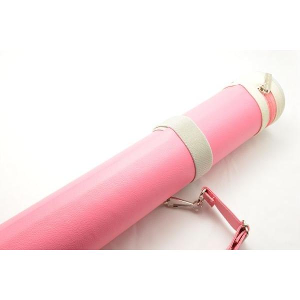 レザー矢筒 ピンク マジックバンド付き サイズ中 100cm