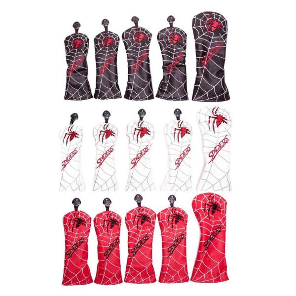 ゴルフヘッドカバー ウッド用カバー ドライバー440cc 460cc用カバー ユーティリティ UT用カバー 単品 スパイダー 変換タグ付きドライバー用：460cc 440cc対応ウッド用：3、4、5、7、9、X番の変換タグUT用： 2、3、...