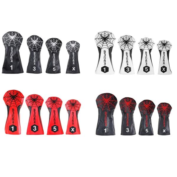 ゴルフヘッドカバー ドライバー用カバー ウッド用カバー ユーティリティ用 UT用カバー 単品  Spider 4色 送料無料