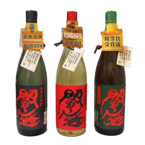 閻魔＆黒閻魔＆常圧蒸留閻魔 1800ml (包装無料) 老松酒造