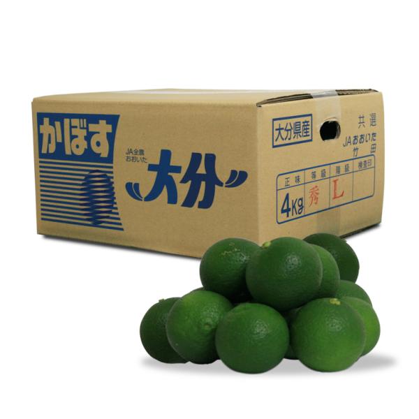 かぼす青果１箱 4Kg 秀品 大分竹田産 露地カボス 代引き不可 おおいた露地かぼす 2026年8/27頃入荷発送予定 予約受付中