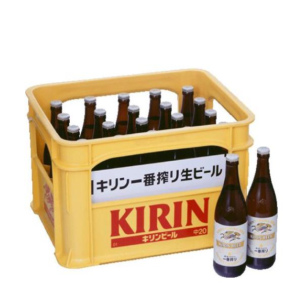 キリン（KIRIN） 一番搾り中瓶500ml20本入［瓶・ケース保証代込][のし
