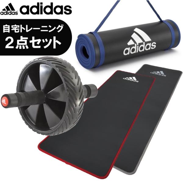 adidas（アディダス） トレーニングマット 腹筋ローラー アブホイール