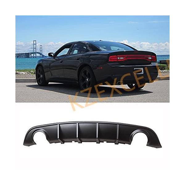 リアディフューザー 2015-2019 ドッジ チャージャー SXT SE リアバンパー エアロパーツ マットブラック ABS製 純正部品 改装パーツ カーアクセサリー :p202122040096:KZEXCELLENT 通販 リアバンパー ディフューザー カナード リップ サイド スポイラー リヤ ドレスアップ カスタム パーツ 部品 アクセサリー