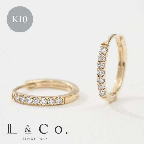 Jewel closet by L&Co. ピアス レディース メンズ フープピアス K10 10