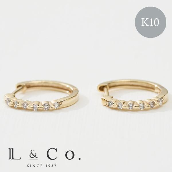 Jewel closet by L&Co. ピアス レディース メンズ フープピアス K10 10
