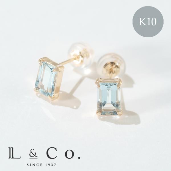 Jewel closet by L&Co. 誕生石 3月 ピアス レディース アクア