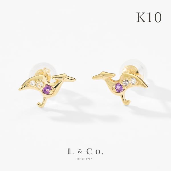 Jewel closet by L&Co. ピアス K10 レディース メンズ プテラノドン