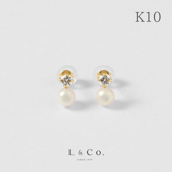 Jewel closet by L&Co. K10 ピアス 淡水パール パール 真珠 大人