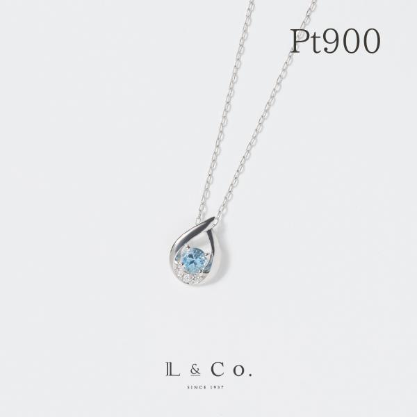 Jewel closet by L&Co. ネックレス レディース プラチナ PT900 アクア 