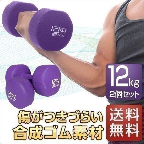1年保証 ダンベル 12kg 2個セット 合計24kg カラーダンベル 男女 1年保証 ダンベル 12kg 2個セット 合計24kg カラーダンベル 男女