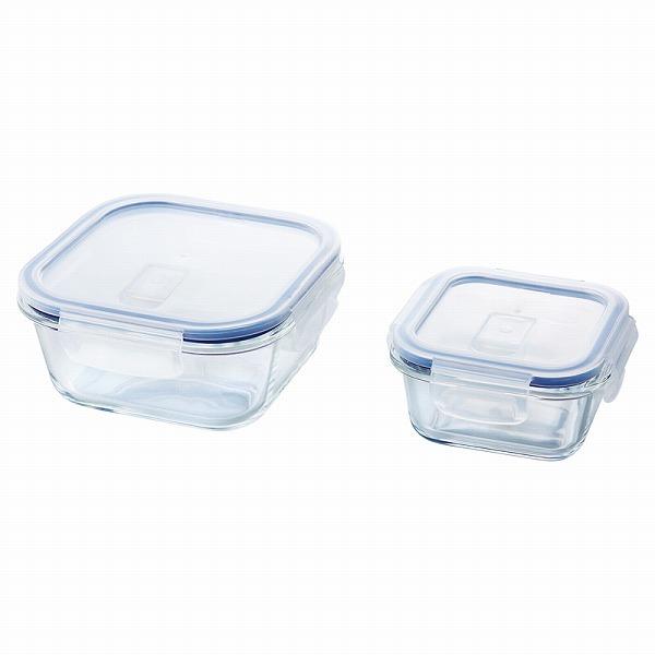 ガラスの容器 ブランジェリーメール・耐熱ガラス容器2サイズセット ノベルティ 販促