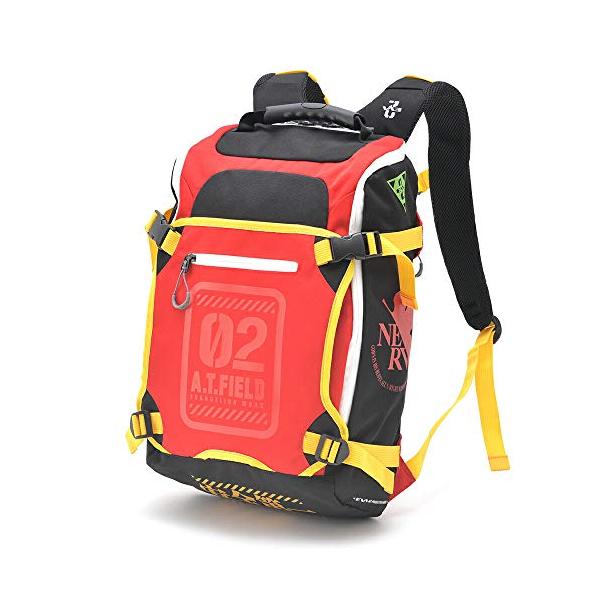 エヴァンゲリオン ヘルメット収納 リュック A.T.FIELD レッド 弐号機