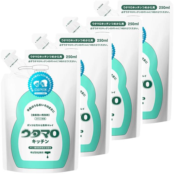 【まとめ買い】 ウタマロキッチン 詰替250ml × 4個