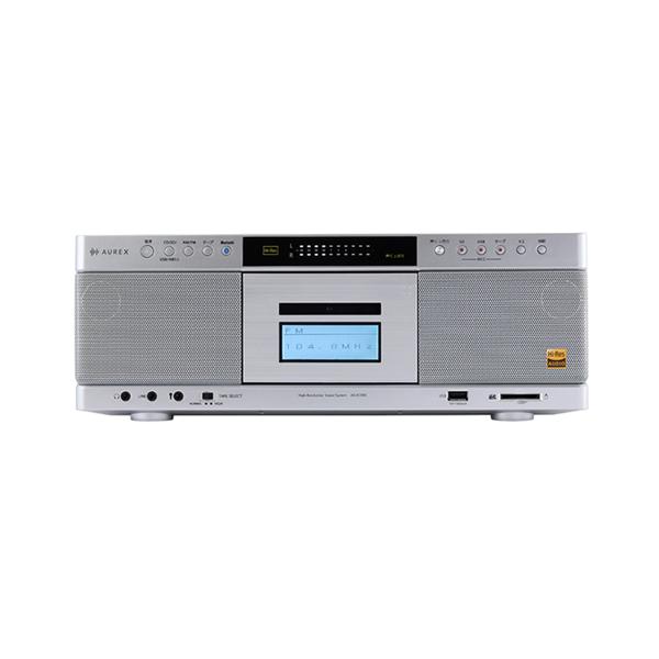 AX-KCR90-S 東芝 ハイレゾ対応SD／USB／CDラジオカセットレコーダー シルバー AUREX Bluetooth送受信機能