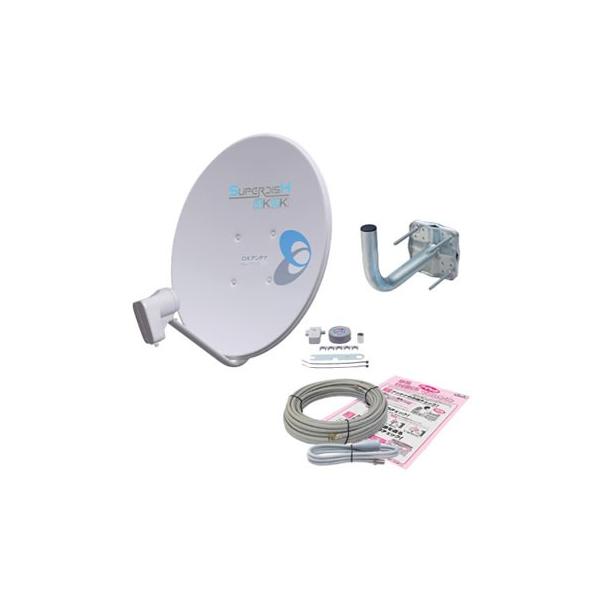 ◆アンテナの組立てはボルト1本、省施工設計【仕様】受信周波数：11.71〜12.75GHz受信偏波：右左旋円偏波アンテナ利得：・33.9dB（BS標準）・34.3dB（CS標準）性能指数(G/T)：・14.8dB/K（BS標準）・15.2d...