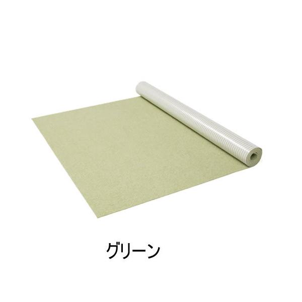 KH-74-GR SANKO おくだけ吸着ロングマット 絨毯タイプ 90×200cm グリーン