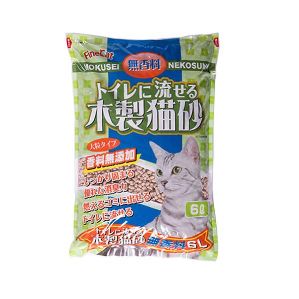 他サイト： P-4952667236406 常陸化工 トイレに流せる木製猫砂 無香料 6Lの商品画像