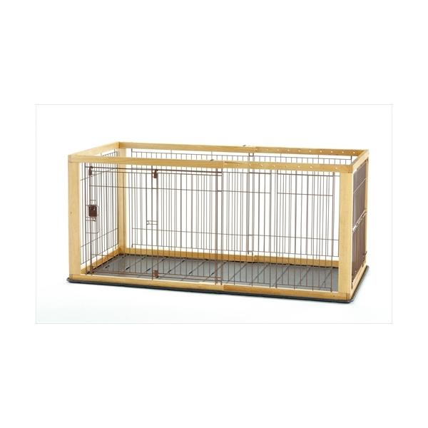 リッチェル 木製スライドペットサークル ワイド (犬小屋・ケージ