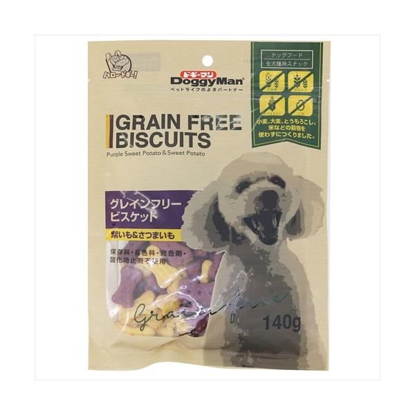 他サイト： P-4976555823455 ドギーマン ＧＦビスケット紫いも＆さつまいも１４０ｇの商品画像