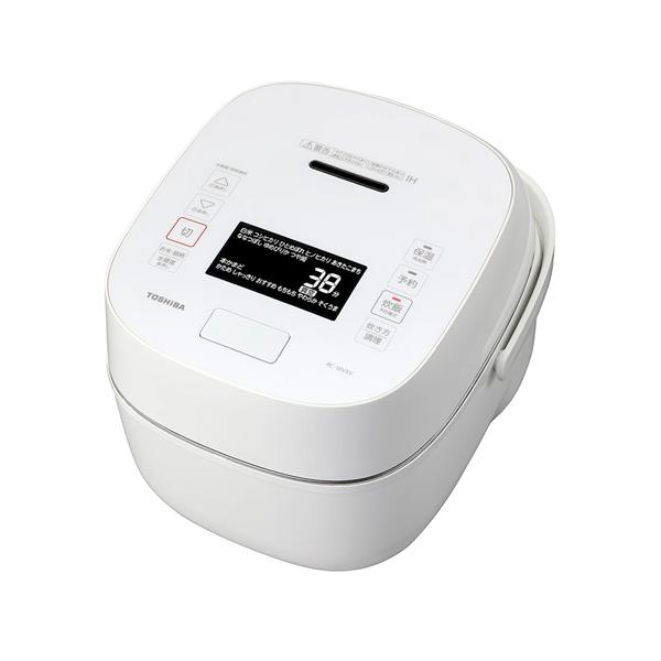 【極美品】東芝　真空圧力IH炊飯器 5.5合　グランホワイトRC-10VXV-W 炎匠炊き RC-10VXV-W 東芝 5.5合 真空圧力IHジャー炊飯器 グラン