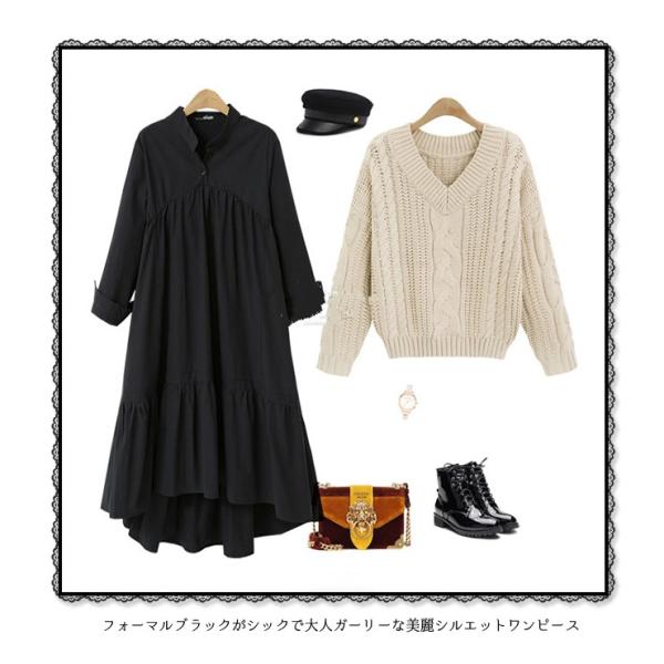 大きいサイズ レディース シャツワンピース ロングワンピ フィッシュテール 黒 Ll 3l 4l 5l ブラック 17冬 新入荷 ネコポス可 Buyee Buyee 日本の通販商品 オークションの代理入札 代理購入