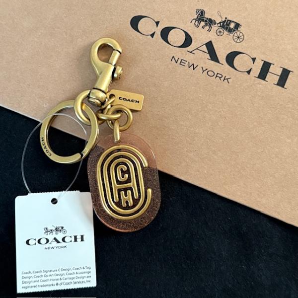 【新品未使用】COACH コーチ　キーホルダー　バッグチャーム　Cロゴ　写真入れ 楽天市場】コーチ キーホルダー COACH キーリング ピンク Cロゴ