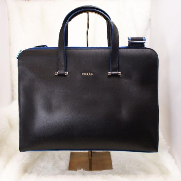 FURLA ビジネス2WAYバッグブラック+中ブルー 867405 : La-chic - 通販