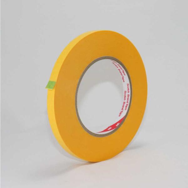 原産国:日本特長:耐熱性150℃ 30分で、焼付け塗装のマスキングでも使用できます特長:テープ厚が薄いので、塗装段差が少なくきれいな見切りになります用途:塗装マスキング、仮固定サイズ:11mm×100M基材:平面紙 / 粘着剤:アクリル系厚...