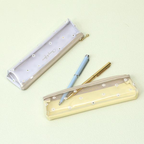 モンシュシュ／ペンケース 花柄 透明ポーチ おしゃれ 大人 かわいい