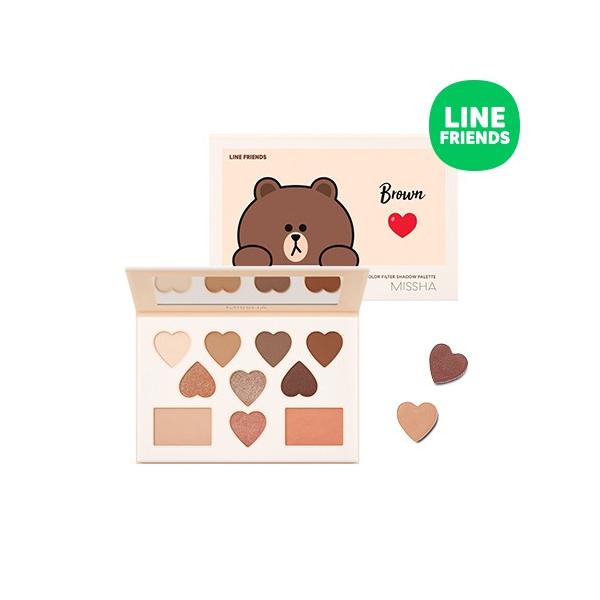 Missha ミシャ ラインフレンズ Line Frends カラーフィルターシャドウパレット アイシャドウ 韓国コスメ Missha13 Labelle 通販 Yahoo ショッピング