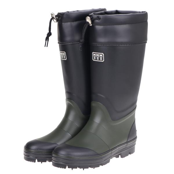 ミツウマ メンズ スパイクブーツ 1160NS カーキ 緑 スチールピン