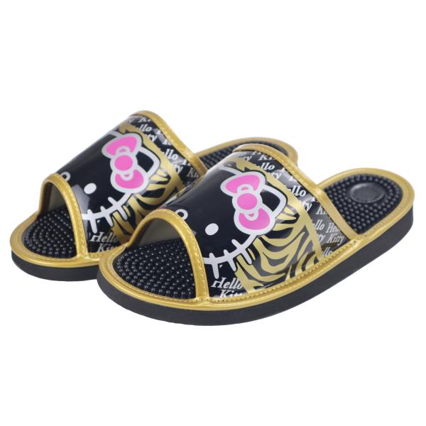 サンリオが大好きな人へお勧めのゼブラ柄を纏ったキティちゃんのメンズ健康サンダルです幅広い年齢に愛されているハローキティなので自分用でも贈り物としても喜ばれます凸凹が足裏を適度に刺激してくれ、むくみも取れて美脚効果の手助けをしてくれます室内・...
