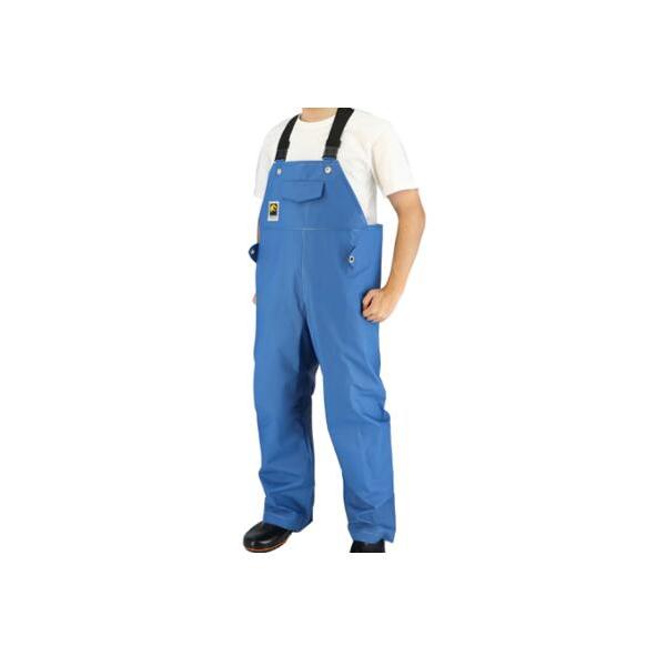 【上下別売り】 弘進ゴム マリンサロペット MR3711 ブルー カッパ 漁師 水産合羽 雨合羽 陸上合羽 胸付ズボン 防水設計 耐寒配合 PVC 中厚手 ウェルダー製法