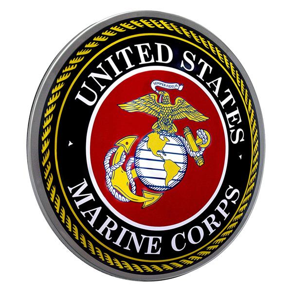 【希少】アメリカ海兵隊（USMC）ヴィンテージ立体エンブレム 壁掛けプラーク メタルサイン 