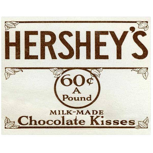 メタルサイン "HERSHEY'S Chocolate Kisses" ハーシー チョコレート 縦30.5cm×横38cm ■ ハーシーズ チョコ キスチョコ お菓子 スイーツ 壁掛け