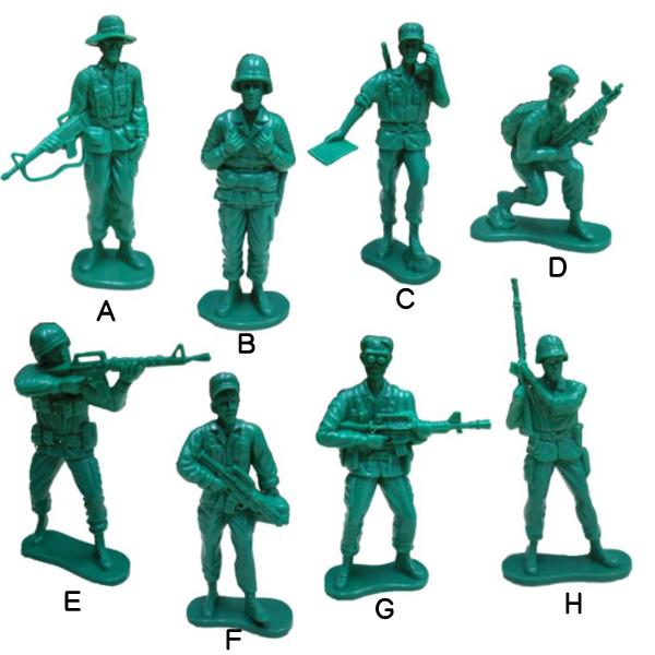 ミリタリー ジャンボ ソルジャー 兵隊のおもちゃ 8タイプ 1体単位での