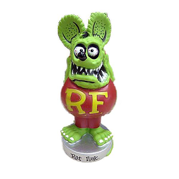 FUNKO - FUNKO ファンコ  RAT FINK R/F ラットフィンク フィギュア 31cm ネズミ 鼠 ディスプレイ 置物 中古A+ 【送料無料】 D-2184【質屋出品】 ファンコ ラットフィンク ボビングヘッド グリーン □ RAT FINK R/F