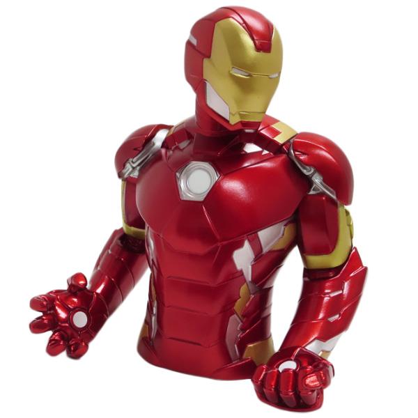 貯金箱 アイアンマン バスト バンク ■ アベンジャーズ IRON MAN マーベル MARBEL インテリア ディスプレイ ライセンス商品