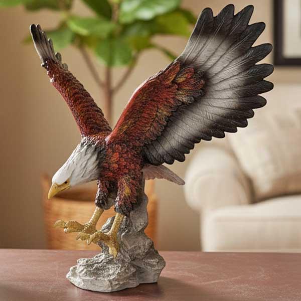 アメリカンイーグル オブジェ・置物 高さ26cm □ 鷲 置物 猛禽類最強