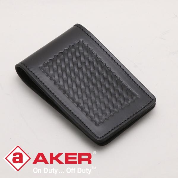 AKER エイカー 本革メモ帳カバー（レザーノートブックカバー） ブラック ■ アメリカ製 文具 手帳