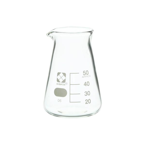 コニカルビーカー 目安目盛付 50mL 010050-50A 柴田科学(SIBATA)