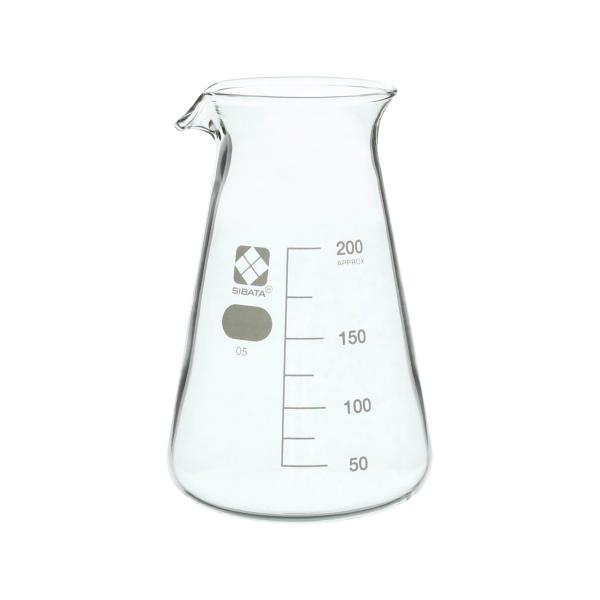コニカルビーカー 目安目盛付 200mL 010050-200A 柴田科学(SIBATA)