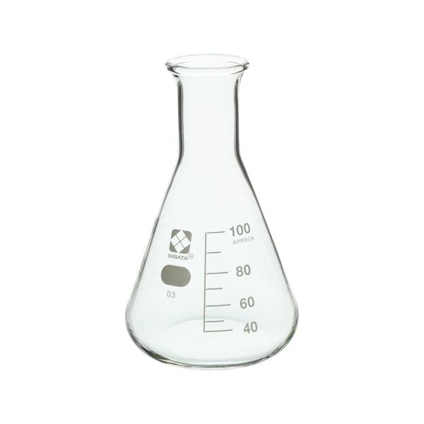 三角フラスコ 目安目盛付 100mL 010530-100A 柴田科学(SIBATA)
