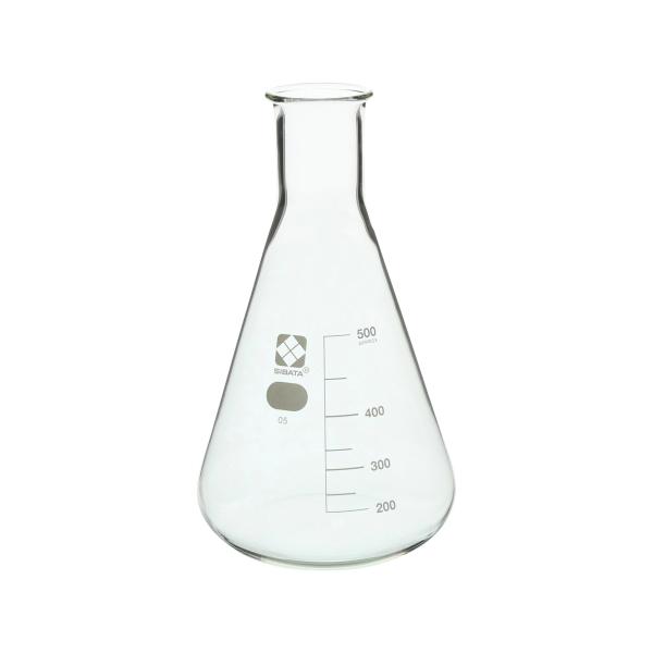 三角フラスコ 目安目盛付 500mL 010530-500A 柴田科学(SIBATA)
