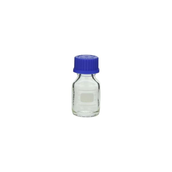 ねじ口びん(メジュームびん) 青キャップ付 25mL 017200-25A