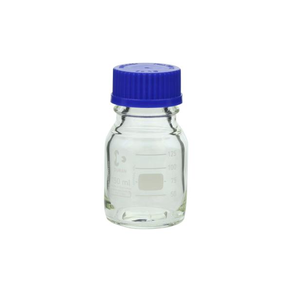ねじ口びん(メジュームびん) 青キャップ付 150mL 017200-150A